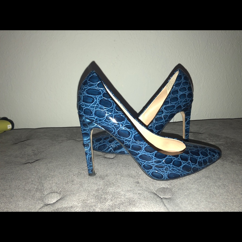 Used Top Shop ‘Alligator’ skin heels